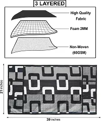 TRENDS TRACKER | Polyester 3-Layered | Fridge Top Cover | Refrigerator Cover | With 6 Utility Pockets (Black)-thumb4