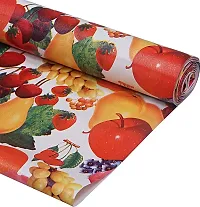 TRENDS TRACKER PVC Mat Roll for Kitchen Drawer Mat/Shelf Mat (5 Meter) (5 MTR, Fruits)-thumb1