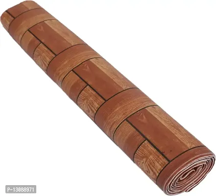 TRENDS TRACKER PVC Mat Roll for Kitchen Drawer Mat/Shelf Mat (5 Meter) (5 MTR, Wooden Brown)-thumb3