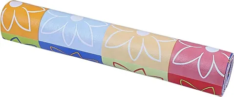 TRENDS TRACKER PVC Mat Roll for Kitchen Drawer Mat/Shelf Mat (5 Meter) (5 MTR, Multi Flower)-thumb2