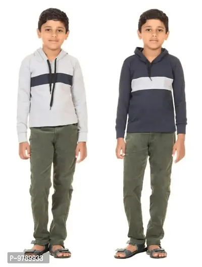 Stylish Fancy Cotton Sweatshirt Combo For Kids Pack Of 2-thumb0