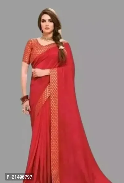 Beautiful Silk Saree With Blouse Piece For Women-thumb0