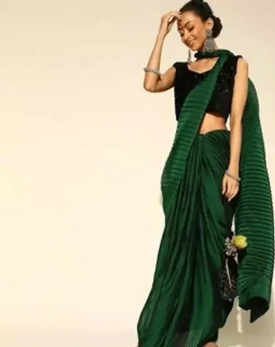 Beautiful Georgette Saree With Blouse Piece For Women