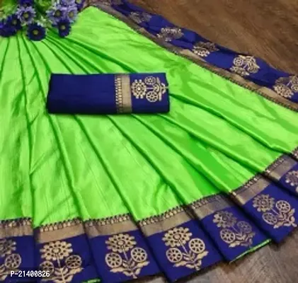 Beautiful Silk Saree With Blouse Piece For Women-thumb0