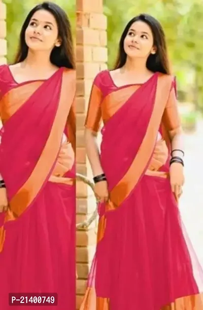 Beautiful Chiffon Saree With Blouse Piece For Women