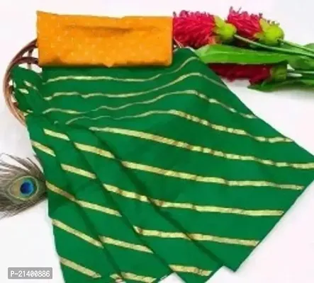 Beautiful Silk Saree With Blouse Piece For Women-thumb0