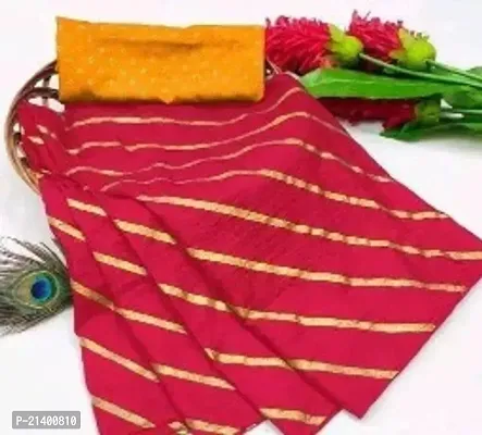 Beautiful Silk Saree With Blouse Piece For Women-thumb0