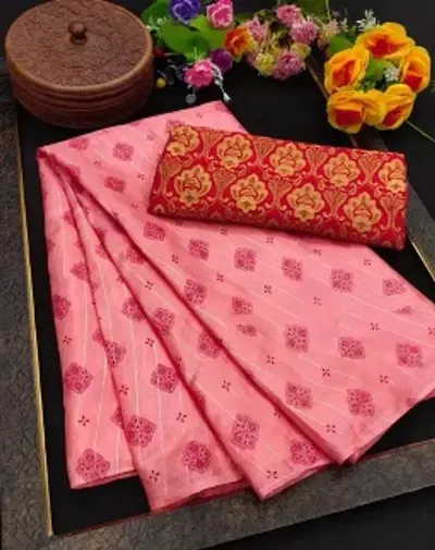 Art Silk Saree with Blouse piece