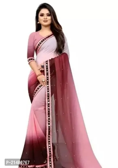 Beautiful Georgette Saree With Blouse Piece For Women