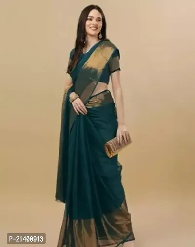 Beautiful Chiffon Saree With Blouse Piece For Women-thumb0