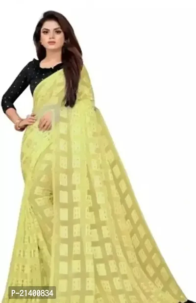 Beautiful Silk Saree With Blouse Piece For Women-thumb0