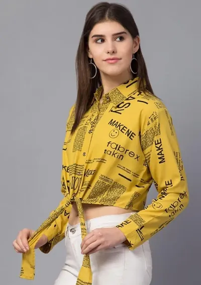 Elegant Crepe Shirt For Women