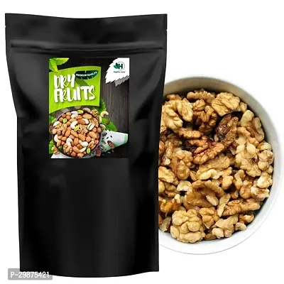 Healthy roots 100% Natural and Premium Walnuts Kernels 500gm- Akhrot-thumb0