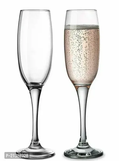 Crystal Long Wine Party Glass 175 Ml Pack Of 2-thumb0