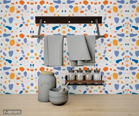 DUDHAT EXPORT Wall Stickers Marble Wallpaper Furniture Kitchen, Cabinets, Almirah, Tabletop, Plastic Table, Wooden Table, Wardrobe, Renovation PVC DIY Self Adhesive Sticker ( BIG DOTTED 2M)