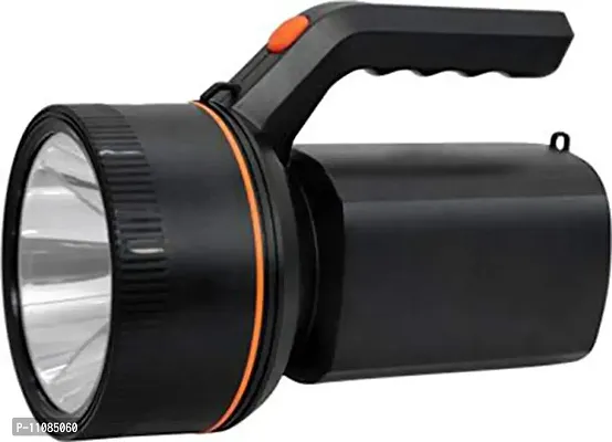 IDOLESHOP 50 Watt Laser Light Long Range Blinker LED Torch with 2000 MAH Rechargeable Battery (Black)-thumb0