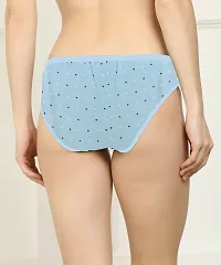 Beach Curve- Women Cotton Silk Hipster Multicolor Panties Combo  Cotton ( Pack of 6 ) ( Color : BlackBlueGreyBluePinkYellow ) ( Pattern : Solid ) ( Size : M )-thumb3