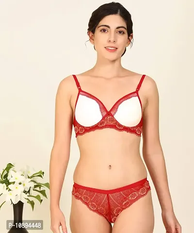 Arousy Perfect Seamless Pushup Bra Panty Set Orange