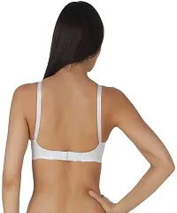 Arousy Women's Cotton Non Wired Full Coverage T-Shirt Bra|Shaper Bra|Push up Bra |Teenage Bra|Regular Use Bra|Comfortable Bra|Free Bra Hook Extender| White-thumb3