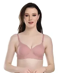 Women Cotton Bra Panty Set for Lingerie Set Pack of 1  Color : Pink-thumb4