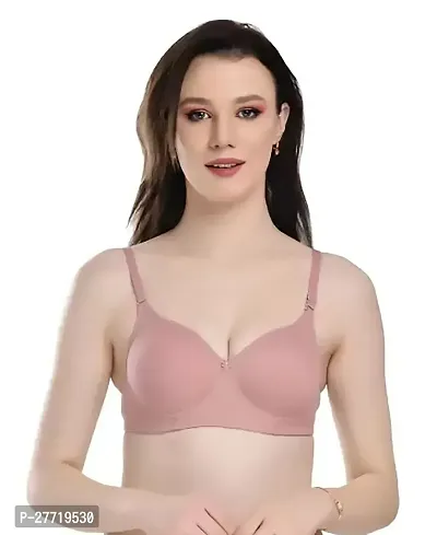 Women Cotton Bra Panty Set for Lingerie Set Pack of 1  Color : Pink-thumb5