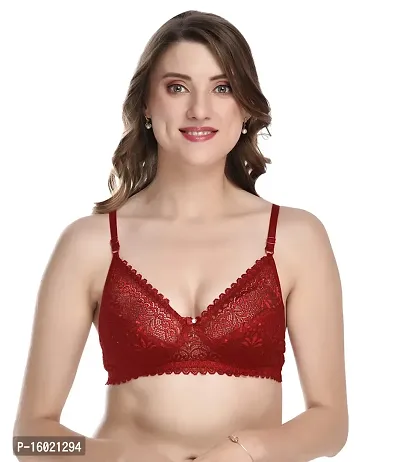 Buy Stylish Fancy Net Bra Panty Set For Women Pack Of 3 Online In
