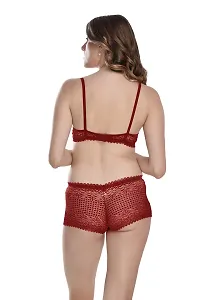 Stylish Fancy Net Bra  Panty Set For Women Pack Of 2-thumb3