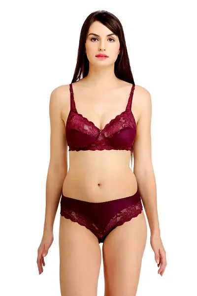 Arousy Non Padded Wirefree Bra and Panty Set for Woman