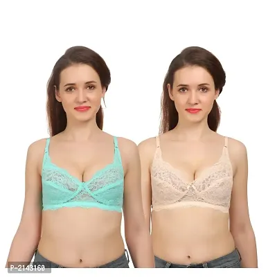 Combo of 2 Multicoloured Non Padded Full Coverage Bra-thumb2