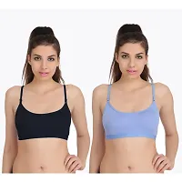 Combo of 2 Multicoloured Non Padded Full Coverage Bra-thumb1