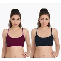 Combo of 2 Multicoloured Non Padded Full Coverage Bra-thumb1