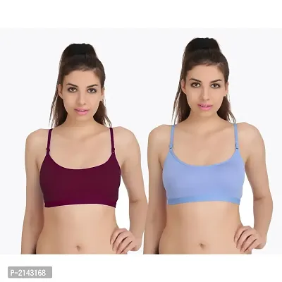 Combo of 2 Multicoloured Non Padded Full Coverage Bra-thumb2