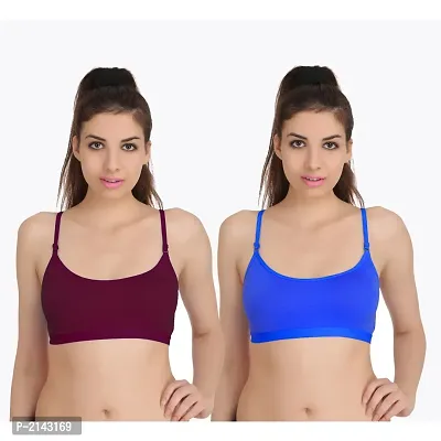 Combo of 2 Multicoloured Non Padded Full Coverage Bra-thumb0