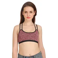 Multicoloured Cotton Spandex Solid Bras For Women-thumb2