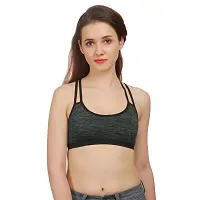 Multicoloured Cotton Spandex Solid Bras For Women-thumb2