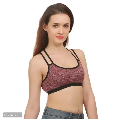 Multicoloured Cotton Spandex Solid Bras For Women-thumb5