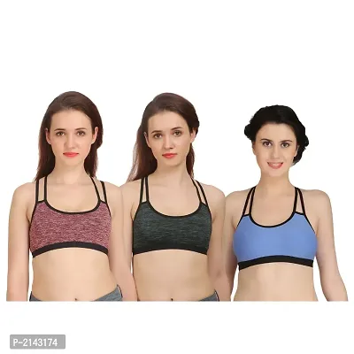 Combo of 3 Multicoloured Non Padded Full Coverage Bra