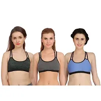 Combo of 3 Multicoloured Non Padded Full Coverage Bra-thumb1