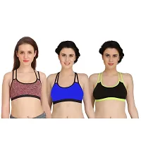 Combo of 3 Multicoloured Non Padded Full Coverage Bra-thumb1