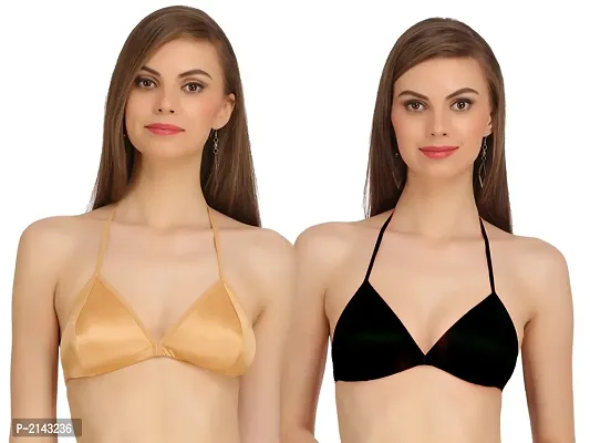 Combo of 2 Multicoloured Non Padded Full Coverage Bra-thumb0