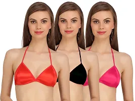 Combo of 3 Multicoloured Non Padded Full Coverage Bra-thumb1