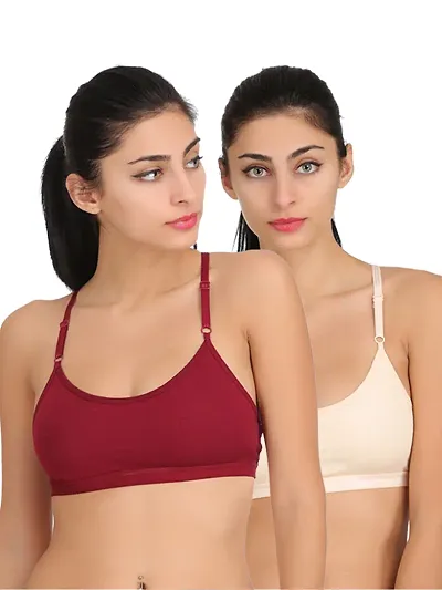 Riya Plain Full Coverage Teenage Bra Combo