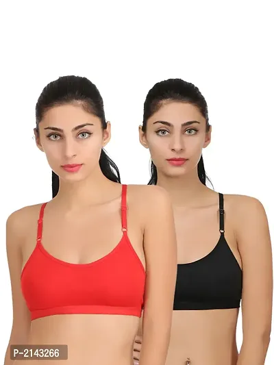 Combo of 2 Multicoloured Non Padded Full Coverage Bra-thumb2