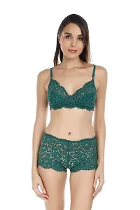 Multicoloured Lace Embroidered Lingerie Sets For Women-thumb4