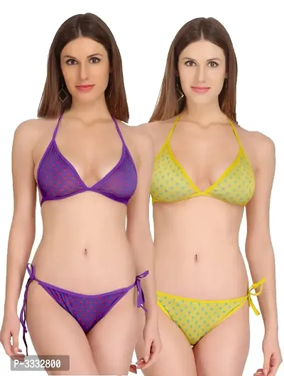 Halter Bikni Sexy Honemoon Beachwear Bra and Panty Set