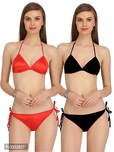 Halter Bikni Sexy Honemoon Beachwear Bra and Panty Set-thumb0