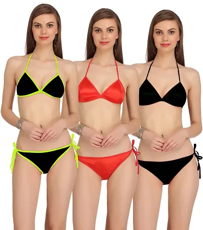 Halter Bikni Sexy Honemoon Beachwear Bra and Panty Set