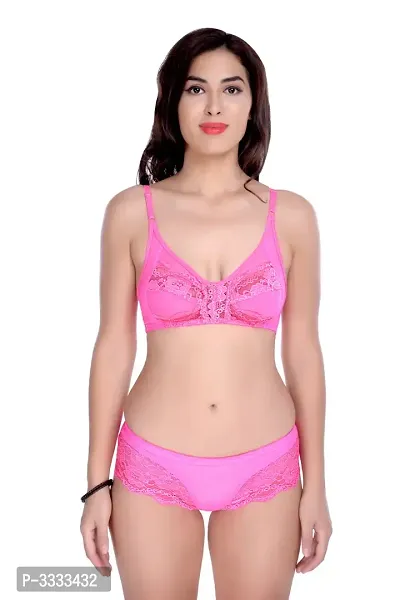 Floral Lace bra & panty set-thumb0