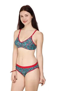 Cotton Printed Everyday Lingerie Set Combo Set-thumb1