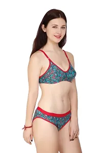 Cotton Printed Everyday Lingerie Set Combo Set-thumb2